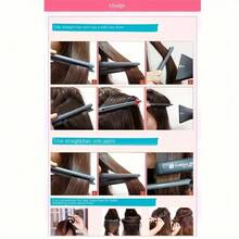 1PC Professional V-Shaped Styling Comb, Durable ABS Plastic, Suitable For Straight Hair Styling Tools, Salons, And Home Use, Easy To Clean Hair Accessories - 黑色 - 查看 4