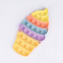 Colorful Ice Cream Bubble Stress Relief Fidget Toy, Popular Bubble Popping Toy For Adults And Kids, Party Game Decor Gift For Christmas, Halloween, Relaxation Toy, Fun Pushing And Fashionable Game For Children And Grown-Ups