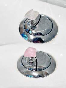 2 Pc Star-Shaped Square With A Fine Flash, An Auxiliary Button For Flushing The Toilet Tank, A Nail Art Enthusiast To Protect Their Nails, A Desktop, And A Standing Decoration For Car Interiors