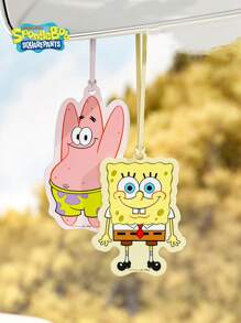 SPONGEBOB 3 Stücke Autoduft Aromatherapie Lufterfrischer - lang anhaltender Duft, Autoduftbaum für Innenraum, Autoduftbaum