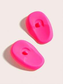 1Pair Hair Dyeing Earmuffs Silicone Hair Dyeing Waterproof Earmuffs Hair Salon Hair Dyeing Oil Inverted Earmuffs Hairdressing Tool - Multicolor - View 3