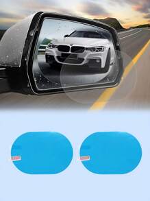 Film transparent haute protection pour rétroviseur de voiture - Film de protection contre la pluie et le brouillard pour les rétroviseurs latéraux et arrière, avec une transparence optique à 99%, un revêtement hydrophobe nano-micronique, une protection contre l'eau, l'huile, la poussière, le brouillard, les rayures et l'éblouissement