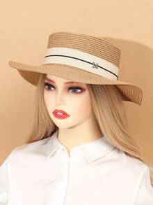 Mũ rơm đan thủ công thời trang mùa hè mới và túi đeo vai sành điệu cho du lịch, kỳ nghỉ và thư giãn. - Nhiều màu - Xem 7