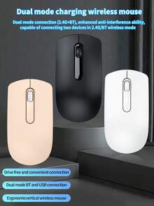 M101无线蓝牙双模游戏电竞商务无线充电鼠标 蓝牙&2.4G双模 持久续航 Type-C充电 适用于充电静音 电脑笔记本办公鼠标