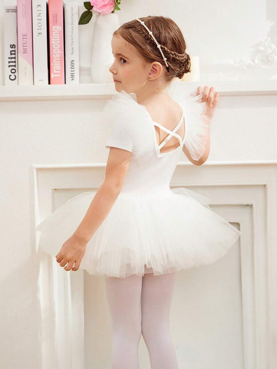 Girls Ballet Dance Costumes, Ballet Tutu Dresses, Princess Dance Recital Outfits - White - View 1