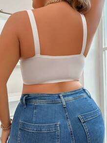 1 件女士加大码无钢圈文胸，舒适，无衬垫