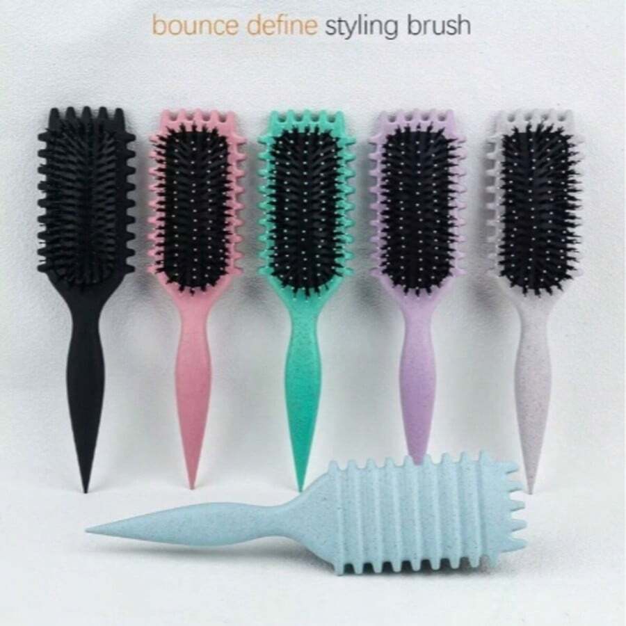 热销新款卷发梳-卷发梳定型梳，适用于卷发，卷发梳，适用于湿发，塑造和定型女士卷发 - 彩色 - 查看 1