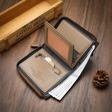 1 Stück neue vintage Multi-Funktion Reißverschluss Geldbörse, modischer lässiger Jugend Studenten Kartenetui Geschenk für Männer Geldbeutel, Herren Geldtasche, Leder kleine Mini Geldtaschen Geldgeldbörse