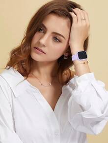 6PSC Compatible With Apple Watch Cases 40/41/42/44/45/46/49mm. Sporty, Casual, Shockproof, Scratch-Resistant, Hard PC Case With Tempered Glass Screen Protector (2-In-1 Design). Compatible With Apple Watch Ultra/11/10/9/8/7/6/5/4/SE Men's And Women's Cases. 6 Colors Available. - 6 Color Combination -4 - View 5