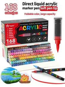 1 Stück Flüssigacryl Markerstift, weiche Spitze, drucklos, Zeichnen für Studenten, farbiger Marker, Graffiti, geschichtete Farben, DIY Kunstpinsel