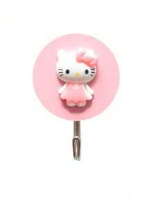 Sanrio 1Pc Hello Kittys Cartoon Hook Kawaii Dormitory Bathroom Hanger Towel Multifunctional Wall Decoration(Some Parts May Be Random)