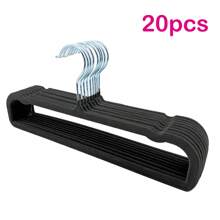 20/10/5/1 Stück Samt Hosenbügel, Samt Hosen Bügel mit 360° schwenkbaren Haken, platzsparender Kleiderschrank Organizer, rutschfeste Beschichtung, Multifunktional für Jeans, Schals, BHs und Handtücher