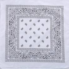 1 szt. Klasyczny retro styl uliczny z nadrukiem orzechów nerkowca Paisley kwadratowy szalik bandana, uniwersalny jako apaszka, opaska na głowę, opaska na nadgarstek, chusta na głowę, opaska na czoło, kieszonkowy kwadrat