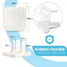 Copertura di protezione per prese elettriche standard americane - 10 prese con coperchio, copertura protettiva per prese di corrente, adatta per uso domestico, a 3 artigli quadrati con maniglia, colore bianco, elemento essenziale per la prevenzione di scosse elettriche domestiche