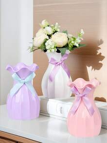 1 Modern Home Decoration Vase Desktop Flower Arrangement Plastic Vase Resistant To Fall And Collision For Decorating Rooms, Bedrooms, Living Rooms, Balconies, Restaurants, Kitchens, Holiday Party Decorations Room Decor Flower Vase Glass Vase