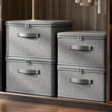 1 pièce Boîte de rangement imperméable extra-large et empilable - organisateur polyvalent et gain de place pour le placard, la chambre, la cuisine et plus - idéal pour les jouets, les livres, les vêtements et le linge de maison