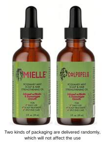 PAORPEVM 1/2PCS Rosemary Mint Hair Oil, Scalp And Hair Strengthening Oil Suitable For All Hair Types, Moisturizes Dry And Damaged Hair To Make Hair Smooth And Shiny, Two Styles Shipped Randomly