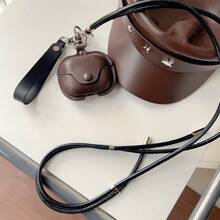 Compatible con funda Galaxy Buds 3 y funda Galaxy Buds 3 Pro, con mosquetón, cuerda larga para el cuello, hombre, mujer, llavero, anticaída, hebilla de bloqueo, kit de limpieza. - Café integral - Ver 4