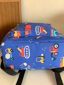 3pcs Set School Bags For Girls Schoolbag Large Capacity Boys Printing School Backpack Set Rucksack Bagpack Kids Cute Book Bags - Blue - View 8