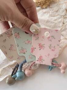 20/50/100pcs Flower Jewelry Display Cards Pink Yellow Floral Necklace Display Card Packaging Bracelet Making Kit Jewelry Organiser Retail Store Labels For Small Business Supplies