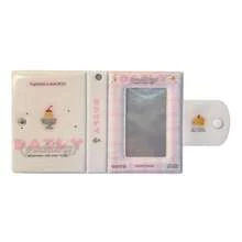 Grid, Stripe & Dot Photo Album, 3-Inch Style Photo Holder Book With Snap Buttons For Idol Fan Cards Collection,Back To School,School Supplies - View 6