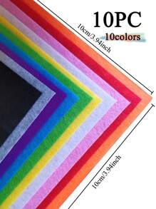 20pcs 20-Color Felt Fabric Sheets, Craft Felt, 1mm Thick Felt Squares In Assorted Colors, Thin Felt For Sewing Crafts, DIY Sewing, Patchwork, School Projects, Polyester Material Home Decor Set