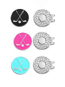 1至3个磁性帽夹。高尔夫配件。采用耐磨锌合金装饰。适合高尔夫球手。颜色：浅蓝绿色。 - 彩色 - 查看 8