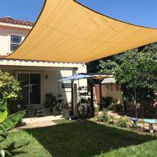 Tissu d'ombre jaune, store solaire durable, maille pare-soleil d'extérieur avec œillets, toile d'ombrage, résistant à la chaleur pour villa, piscine, kiosque, cour, jardin, plante, parking, grange, cadeau de Noël
