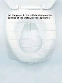 10/30/50pcs Disposable Toilet Seat, Flushable Paper Toilet Seat, Portable Toilet Seat Stickers, Essential Travel Accessories, Dissolvable Paper Toilet Seat, Travel Business Toilet Mat, Suitable For Airplanes, Travel, Public Toilets And Camping, Air Travel Camping Equipment, Can Be Quickly Decomposed, Lightweight And Hygienic, Bathroom Decoration Autumn Decoration