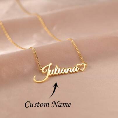 Personalisierte Herzkette, zierliche Herzkette mit Namen, Herz-Namenskette für Damen, personalisierter Namensschmuck, Geschenk für Mädchen mit personalisiertem Lebensbaum-Schlüsselanhänger in Herzform – Edelstahl, individuelle Namen 1–6, perfektes Geschenk für Mama, Schwester, Oma, praktisch-schick, zart-romantisch, glamourös