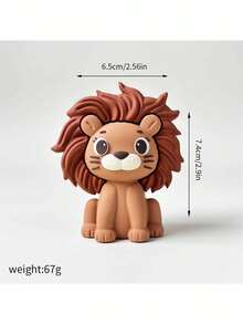 4 Stücke oder 1 Stück Tier-Kuchenaufsätze, süße Cartoon-Kuchendekorationen in Form von Löwen, Elefanten, Affen und Giraffen, Kuchendekorationen mit Waldmotiven, weiche Gel-Kuchendekorationen mit Waldtieren, Bienen, Kakteen, Kiefern, Gras usw., geeignet als Kuchendekoration zur Taufe, Kuchendekorationen für Gender-Reveal-Partys, Geburtstagskuchendekorationen, Kuchendekorationen für die Party zum ersten Geburtstag