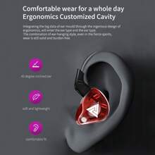 QKZ Original QKZ AK6 Pro EDX Pro 1DD Dynamic Earphones HIFI Bass Earbuds In Ear Monitor With Microphone 3.5mm Sport Noise-Proof Stereo Headset ZST X Dual Drive