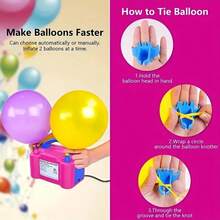 1pc Electric Balloon Air Cushion Pump Tool, Portable Automatic Inflation Machine, Double Hole Inflation Machine, Inflation Machine, Inflation Machine, Inflation Pump, Inflation Machine - US A Type Plug(110-127V) - View 8