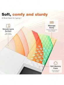 Reposamuñecas para teclado, soporte ergonómico y cómodo para escritorio y hogar - Vistoso - Ver 3