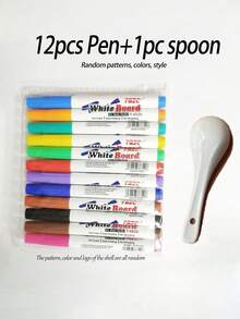 Random 1/8/12/24pcs Magic Watercolor Pen Color Floating Ink, Water Painting, Party Gifts, Suitable For Drawing Puzzles, Birthday Gifts,Some Of The Patterns On The Shell Are Random - Multicolor - View 12