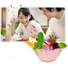100/50/20pcs Transparent Mini Dessert Cups, Creative Flower Shaped Pudding Cups, Appetizer, Ice Cream, Yogurt, Mousse, Tiramisu Cups, Fruit Salad Party Bowls, Ideal For Birthday Party, Wedding, Baby Shower, Catering, Cocktail, Buffet, Graduation Ceremony, Holiday Dinner, Festival Gathering