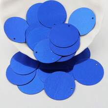 90pcs (20g) 25mm PVC Flat Round Loose Sequins With 1 Side Hole 2.5CM Sequin Paillettes Sewing Wedding Craft Accessories DIY Pendant Sequin Trim - Multicolor - View 20
