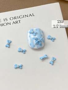 5 件/20 件美甲用品 - 三色熊、玫瑰花、水钻、蝴蝶结、仙女饰物、装饰性 DIY 配件指甲宝石 - 彩色 - 查看 13