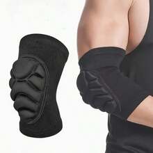 Anti-Collision And Anti-Vibration Elbow Pads For Men And Women Thickened Honeycomb Shock-Absorbing Arm Sleeves Elbow Pads Breathable Elastic Sports Equipment(Single Pack) - Black - View 7