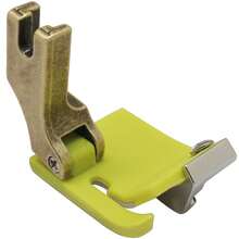 Prensatelas industrial de ancho ajustable T9 para máquinas de coser - Prensatelas multifuncional para dobladillo y control de tela con construcción de plástico resistente, color amarillo (compatible con máquinas de coser de aguja única) - amarillo - Ver 8