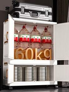 5/4/3/2/1 Layer No-Assembly Storage Cabinet, Children's Wardrobe, Bedroom Collapsible Simple Clothing Cabinet For Rental Home, Baby Organizer - Solid Color - View 7