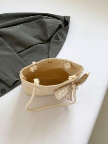 Nouveau sac fourre-tout de grande capacité à la mode tressé pour femmes, avec un décor minimaliste et simple en foulard de soie