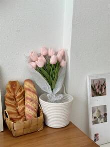 3 PCS Tulips Artificial Flowers, Home Decoration, Living Room Artificial Flowers For Bedroom Decoration, Fake Plants, Autumn Interior, Room, Desk, Garden Decoration, Valentine's Day Gifts