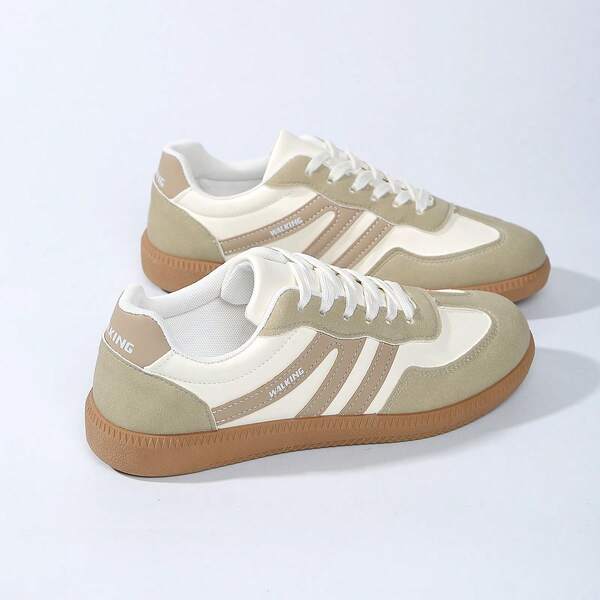 Women's Autumn Casual Flat Shoes, New Lightweight Non-Slip Patchwork Outdoor Sneakers