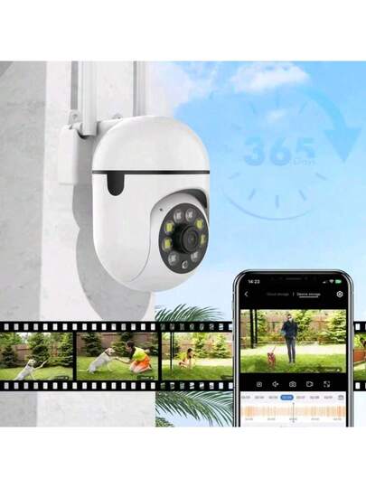 1pc 1080P HD Indoor Security Camera, Baby/Pet Monitor 360° Coverage, 2.4GHz Wi Fi Router, One Click Intercom, Slimme Motion Tracking, Infrared Night Vision view 9