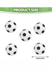 2/6/12 pièces Balles anti-stress en forme de ballon de foot, balles de foot en mousse douce, jouets à presser pour les sports, récompenses pour carnaval, thème fête des sports (aléatoire)