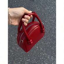 Small Handbag New Style High Quality Simple Cute Shoulder Bag Red Wedding Bag - Red - View 7
