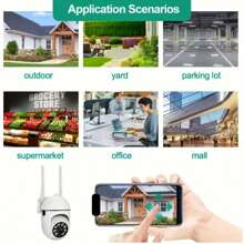 1 pezzo Telecamera di sicurezza interna HD 1080P, monitor per bambini/animali domestici con copertura a 360°, router Wi-Fi 2.4GHz, interfono a un clic, rilevamento intelligente del movimento, visione notturna a infrarossi