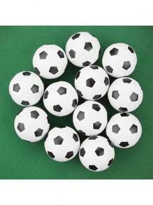 2/6/12 pièces Balles anti-stress en forme de ballon de foot, balles de foot en mousse douce, jouets à presser pour les sports, récompenses pour carnaval, thème fête des sports (aléatoire)