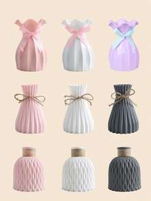 1 Modern Home Decoration Vase Desktop Flower Arrangement Plastic Vase Resistant To Fall And Collision For Decorating Rooms, Bedrooms, Living Rooms, Balconies, Restaurants, Kitchens, Holiday Party Decorations Room Decor Flower Vase Glass Vase